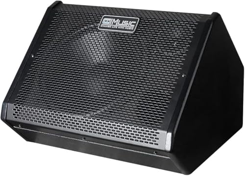 Coolmusic DM80 AMP 80 Watt Elektronischer Drumverstärker Keyboard-Verstärker mit Aux In und Bluetooth, 2 Eingänge, 3-Band EQ und DI OUT