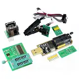 EEPROM BIOS USB Programmierer CH341A + SOIC8 Clip + 1,8V Adapter + SOIC8 Adapter für 24 25 Serie Flash