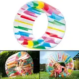 infactory Aufblasbares Laufrad: Aufblasbares Kinder-Zorbing-Rad 72 cm Innendurchmesser & 13 Bällen (Aufblasbares Kinder Laufrad, Outdoor Spielzeug, Wasserspielzeug)