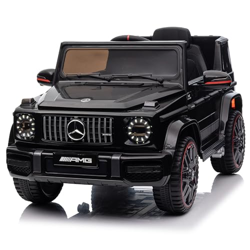 LEADZM Kinder Elektroauto Mercedes G63 AMG,12 V,Elektrische Elektroauto für Kinder Kinderauto Kinderfahrzeug mit Fernbedienung