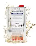 Centra24 Waschbenzin, 1 Liter, Fettlöser, Reinigungsbenzin, als Fleckentferner für Kunststoffe, Textilien - Fettlöser uvm, Siedegrenzbenzin