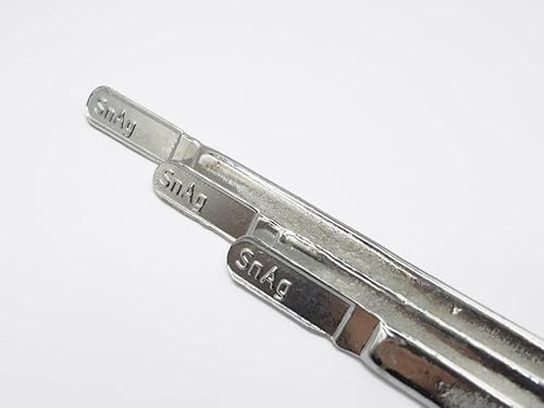 Zinn Lötzinn Stangen SnAg3 Dreikant Stab 100g-1kg, 100% Bleifreies Zinnlot Zinn-Silber-Lot für Weichlöten in der Elektrotechnik und Sanitärbereich (100 g)
