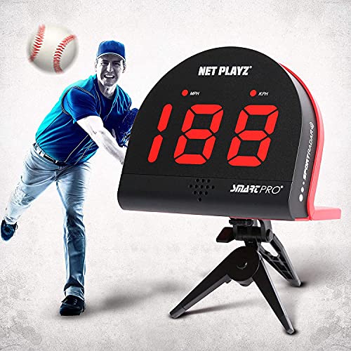 NetPlayz Baseball Radars, Speed Sensors Training Equipment (Hands-Free Radar Guns, Pitching Speed Guns | Baseball Gifts, High-Tech Gadget & Gear for Baseball Players