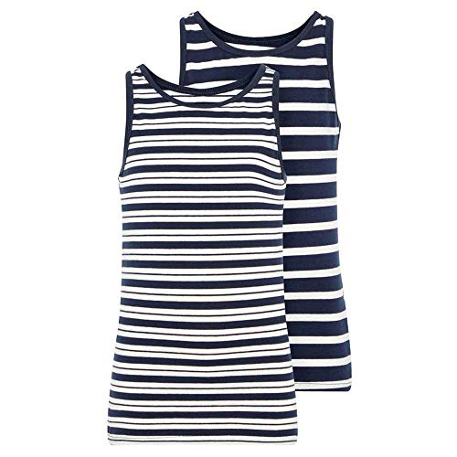 NAME IT Jungen Tanktops gestreift aus Bio-Baumwolle Dark Sapphire 104