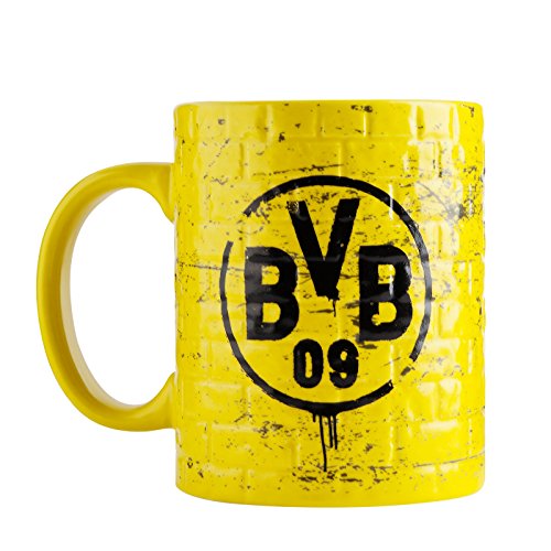 Borussia Dortmund, BVB-Tasse Gelbe Wand, Gelb, 1 Stück (1er Pack), 0,3l