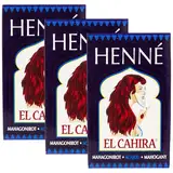 El Cahira - Henna Mahagoni Rot - Mahogany - Acajou 3er Pack (3x 90g)