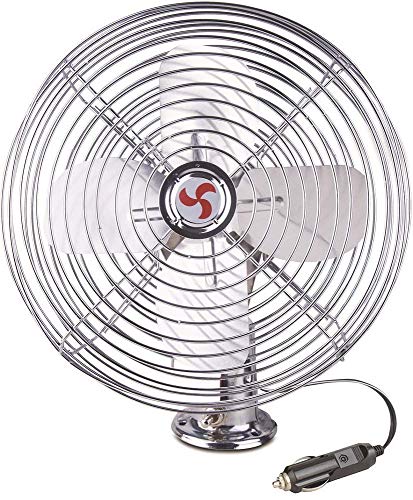 Wehmann Ventilator Jumbo 12V 12 Volt PKW Durchmesser 23 cm 8" komplett aus Metall