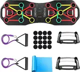 TOMSHOO 14 in 1 Push Up Board, Multifunktionale Faltbare Fitness Geräte Liegestütze mit Handgriff, Fitnessgerät mit Practice Shoulder Chest Triceps Trapezius Muscle für Home