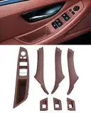 TZYSZDB Autotürgriff 7er Set f10 Türgriff für BMW 5er Türseitengriff BMW 520 523 525 528 530 535 Fensterheber-Ersatzsatz (Braun)