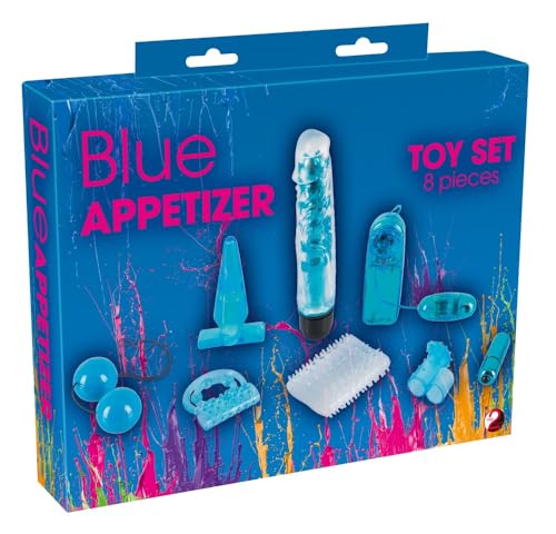 You2Toys Blue Appetizer 8-teilig - erotisches Sexspielzeug-Set für Männer, Frauen und Paare, Lovetoy-Set für Anfänger und Profis, blau