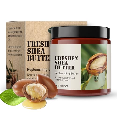 Shefave Sheabutter Bio, Shea Butter Nourishes, Soothes und Softens Dry Skin, Shea Creme Körperpflege, Körper-Feuchtigkeitspflege, Natural, glatte Shea Körperbutter für alle Hauttypen