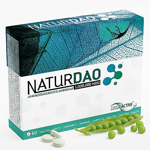 NATURDAO - 1.000.000 HDU - DAO-Enzym - DAO-Mangel - Histamin-Intoleranz - 60 Tabletten