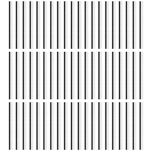 Stiftleisten Breakaway Leiterplatte einreihig Pin Header rechtwinklig männlich 40 Pin 2.54mm gerade Stiftleiste für Technologie Arduino Prototyp Schild, Himbeer Pin DIY60 Stück