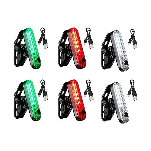DONGKER LED Navigationslichter für Boote, 6 Stück USB Navigationslicht, 3 Arten Blinkmodus, Signalleuchte fur Marine Boot Yacht