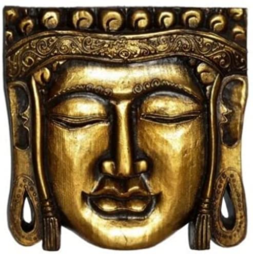 Wogeka Edle Gold Buddha Maske Feng Shui Budda Bali Maske41