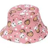Kinderhut von Gabby's Dollhouse - Rosa - Maß 52 cm - Hut für Mädchen - Hergestellt aus 100% Baumwolle - Gabby und Panty Print - Originalprodukt Designed in Spain, Pink, One Size, rose, One size