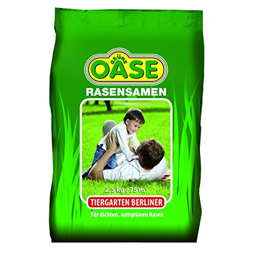 Grüne Oase Rasensamen GO-100 Tiergarten Berliner 2,5 kg, grün