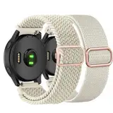 TUCOMO Dehnbares Nylon Armband Kompatibel mit 22mm Garmin Vivoactive 4/Venu 2/Venu 3, Geflochtenes Loop Elastische Ersatzband für Garmin Forerunner 745/265/255 Herren Damen