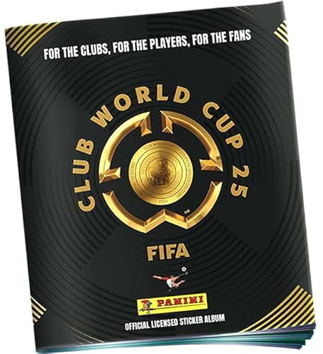 Panini FIFA Club World Cup 2025 – Offizielles Sticker Sammelalbum (72 Seiten) + 6 Gratis-Sticker – mit FC Bayern & BVB + Heartforcards® Versandschutz
