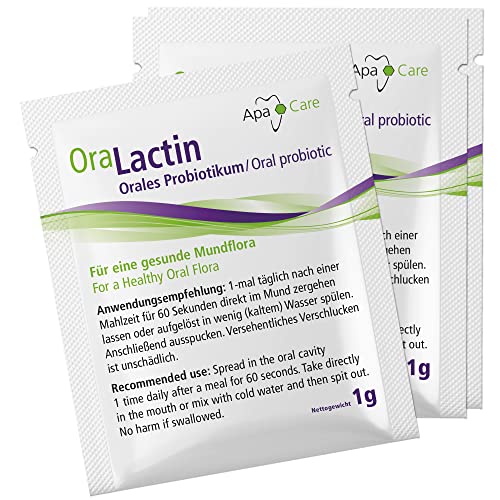 OraLactin orales Probiotikum Pulver | Probiotikum für erweiterte Zahn- und Mundpflege | Für frischen Atem und eine gesunde Mundflora | 30 Sachets