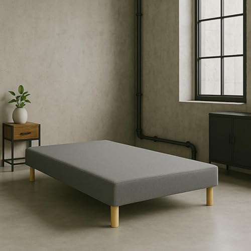 by sommiflex Boxspringbett, grau, 160 x 200 cm, hergestellt in Frankreich