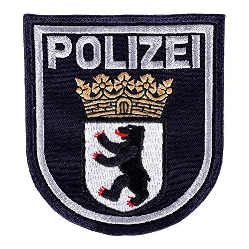 RescPol Abzeichen Polizei Berlin blau gestickt mit Klett