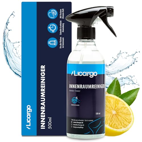 LICARGO® Innenraumreiniger (500ml) - Cockpit Reiniger pH neutral - porentiefe Reinheit für Kunststoff, Polster, Leder - Auto Innenraum, Cockpitpflege, Innenraumreiniger