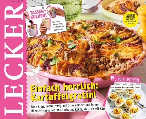 Lecker 3/2025 "Einfach herrlich: Kartoffelgratin!"