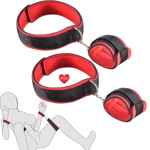 QiKKago Verstellbares Weiches Gepolstertes Handgelenksmanschettenband, Hand- Und Beinschutzband, Multifunktionsmanschette, Geschenk FüR Paare-Q