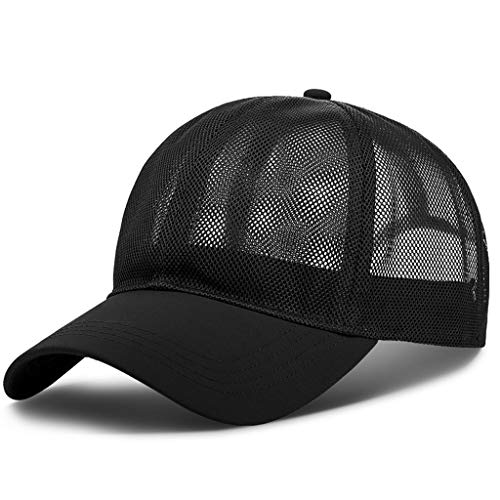 2025 - Männer Mode Verstellbarer Hut Unisex Baseball Tie-Dyed Frauen Sun Cap Hut Hip Hop Baseball Caps Schirmmütze Teenager (Black, One Size)