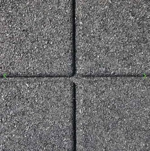 Rutschfester Bodenbelag aus Gummi, 100 x 100 x 2 cm, Trainingsbox, Fitness- und Fitnessbereiche, mittlere Körnung mit Fuge