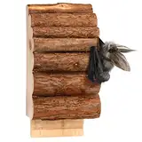 GARDIGO® Fledermauskasten aus Holz I Fledermaus Nistkasten zum Aufhängen I Naturbelassener Nistkasten für Fledermäuse I Fledermaushaus I Größe: ca. 28 x 13 x 8 cm I Fledermausnistkasten