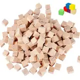 200 Stück Holzwürfel 10mm,Würfel Holz,Holzwürfel Blanko Deko Holz,Basteln Bastelmaterial Holz,Holzblock,Quadrat Würfel Natur,Bastelwürfel,Holz Bastelnfür Diy,Malen,Handwerk,Dekoration,Zahlen