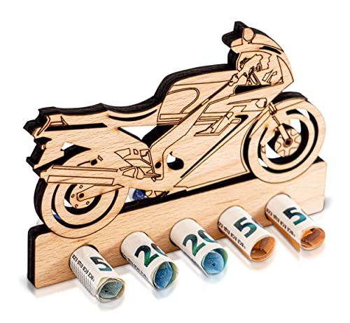 DARO Design - Motorrad Rennmaschine - Geldgeschenk Holz