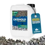 Vuba EASIHOLD Rocks – 5L XL Kiesbinder zum Verkleben von Steinen, Rinde und Kies auf Rabatten, Terrassen und Gartenwegen. Mulchkleber. Hält bis zu 3 Jahre, ungiftig, gebrauchsfertig.