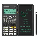 NEWYES Scientific Taschenrechner 417 Funktionen Engineering Calculator mit Schreibtafel und Stift für Studenten, Lehrer, Ingenieure, Technisch-Wissenschaftlich, Solar und Batterie Dual Stromversorgung