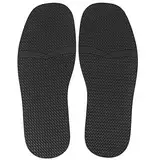 Komplette Sohlen Gummi Ersatz DIY Reparatur, Ein Paar Lederschuhe, Rutschfeste, Verschleißfeste Schuhsohle Erhabene Genarbte Gummi-Schuhsohle (Schwarz)
