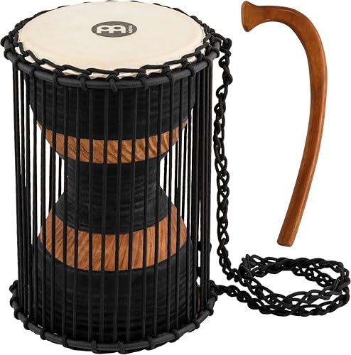 Meinl Percussion ATD-M African Talking Drum (Medium), 17,78 cm (7 Zoll) Durchmesser, brown/black