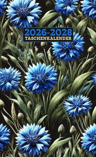 Taschenkalender 2026-2028: 3-Jahres Monatsplaner für effizientes Zeitmanagement und Organisation