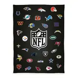 Herding Wellsoft-Decke NFL Teams, 150 x 200 cm, Weiche Kuscheldecke, Polyester