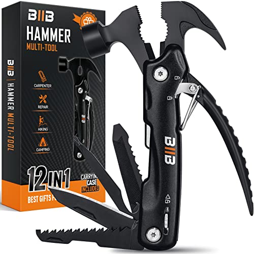 BIIB Geschenke für Männer, 12 in 1 Multitool Gadgets für Männer Geschenke für Papa, Geburtstagsgeschenk für Männer Adventskalender Füllung, Weihnachtsgeschenke, Vatertagsgeschenk, Camping Zubehör