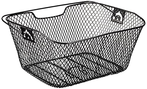 FISCHER Fahrradkorb für Gepäckträger, engmaschig, schwarz