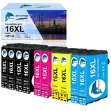 GoToners 16XL Kompatible Patronen für Epson 16 XL Multipack für Workforce WF-2510 WF-2630 WF-2660 WF-2010 WF-2520 WF-2530 WF-2540 WF-2650 WF-2750 WF-2760 (4 Schwarz, 2 Cyan, 2 Magenta, 2 Gelb)