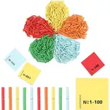 100 Stück Tombola Set Gewinnlose 1-100 Lose Treffer Tombola Tombola Lose Gewinn Röllchenlose Bunt Gemischt Gewinnlose Nummeriert für Vereinsfest Party und Freizeit Alljährliche Tombola