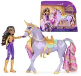 Unicorn Academy Sophia und Einhorn Wildstar Set - ca. 12 cm große Originalfiguren zur beliebten Netflix Serie mit zwei Accessoires und Haarbürste für fantasievolles Rollenspiel, für Kinder ab 4 Jahren