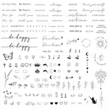 COLOFALLA 3 Blätter 130+ pcs Temporäre Tattoos langanhaltend Fake Tattoos Wasserfest Tattoos zum Aufkleben Klein Sprüche für Frauen Mann