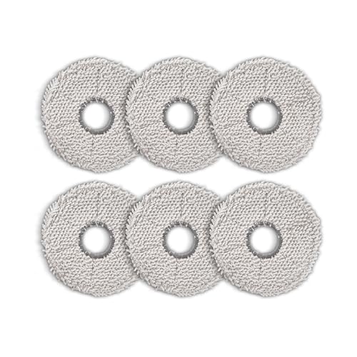 (6 Stück) T30S Mop Pads für ECOVACS DEEBOT T30 Pro Max/ T30 Pro Omni/ T30S/ T30S Combo/ X5 Pro Omni/ X2 Omni/ X2 Pro/ T20 Omni/ X1 Omni/ X1 PRO Omni/ X1 PLUS/ T10 Omni/ T10 Turbo/Yeedi M12 Pro+