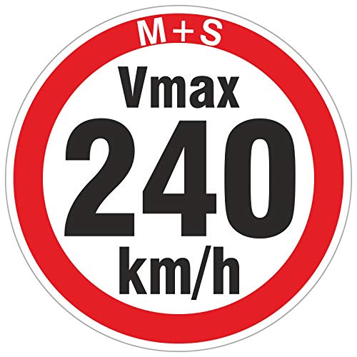 240 km/h 50 Stück Geschwindigkeitsaufkleber Aufkleber Reifen Winterreifen Vmax Winterräder