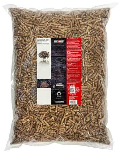 Grillfürst Holzpellets Buche 9 kg - 100% Hartholz Grillpellets für Pelletgrill und Pelletsmoker, Buchenholzpellets zum Räuchern mit klassischem Aroma, ohne künstliche Zusätze