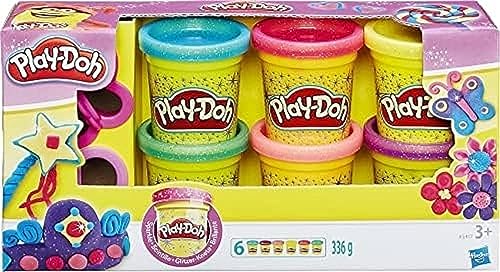 PlayDoh A5417EU9 A5417EU8 Glitzerknete für fantasievolles und kreatives Spielen, Multicolor